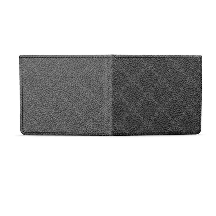 Grey on Black Fish Scale Wallet