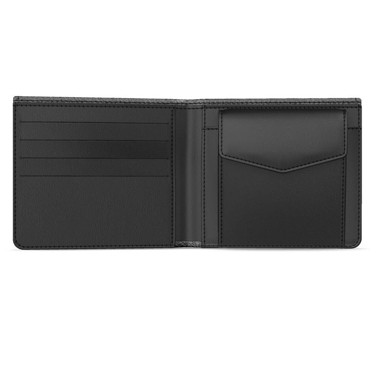 Grey on Black Fish Scale Wallet