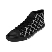 White Fishscale Men's High-top Sneakers