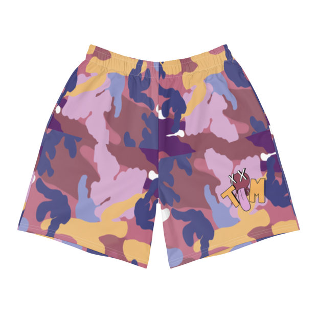 Travis Michael x Lonely Floater "Family Business"  Camo Splash Athletic Long Shorts