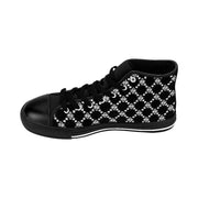 White Fishscale Men's High-top Sneakers