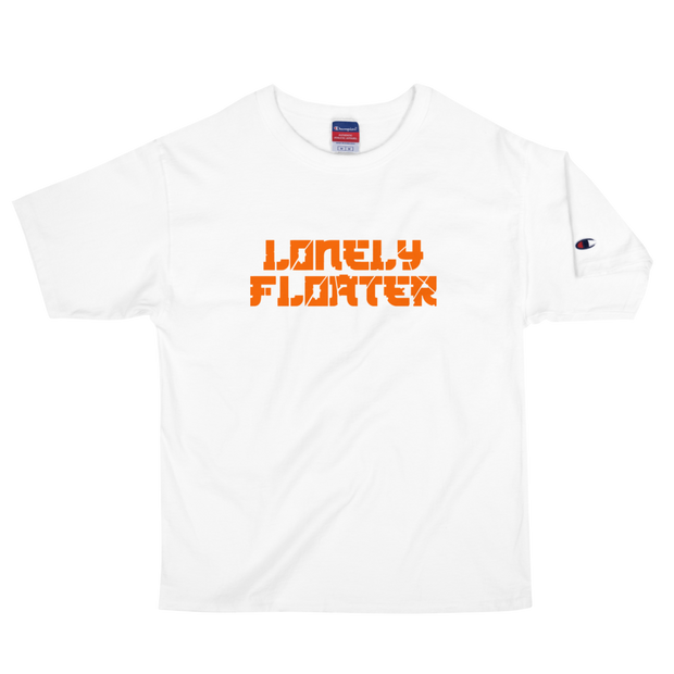 Orange Lonely Floater Men's Champion T-Shirt freeshipping - Lonely Floater