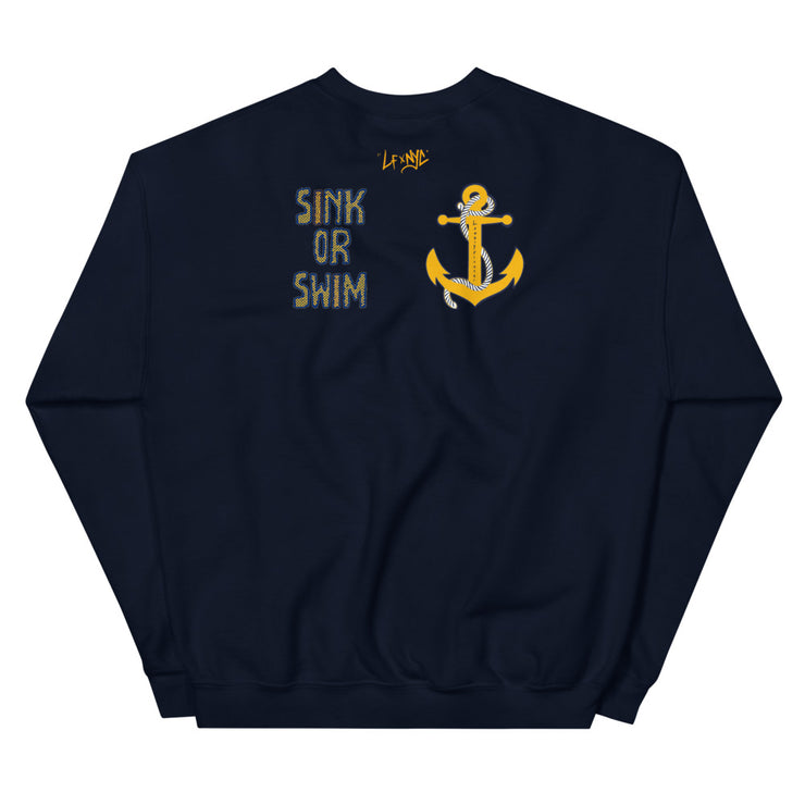LFX Sink or Swim Unisex Sweatshirt freeshipping - Lonely Floater
