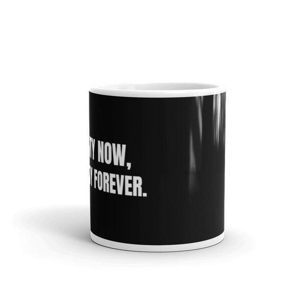 Diversity Hires Black and White glossy mug