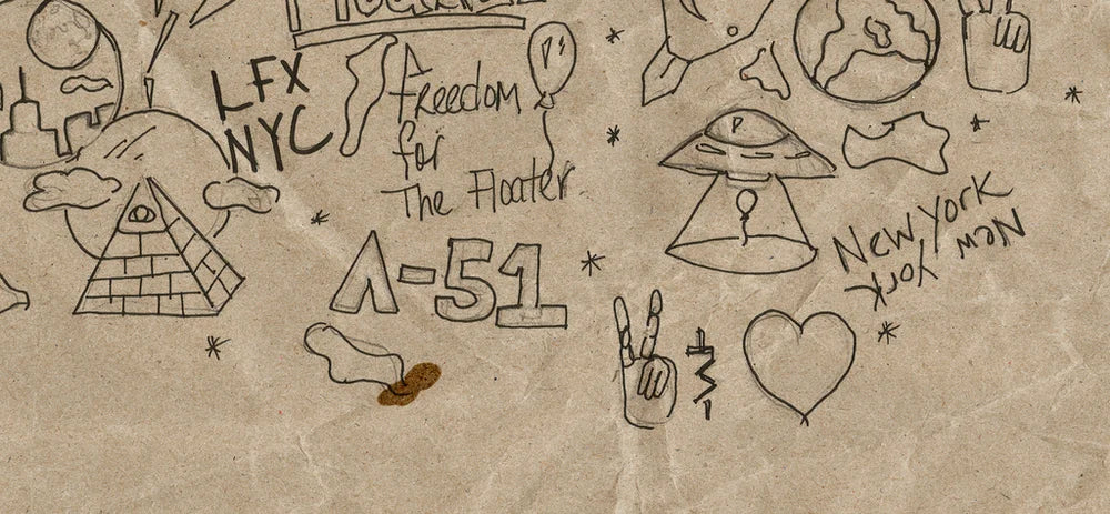 Early Lonely Floater sketch artwork
