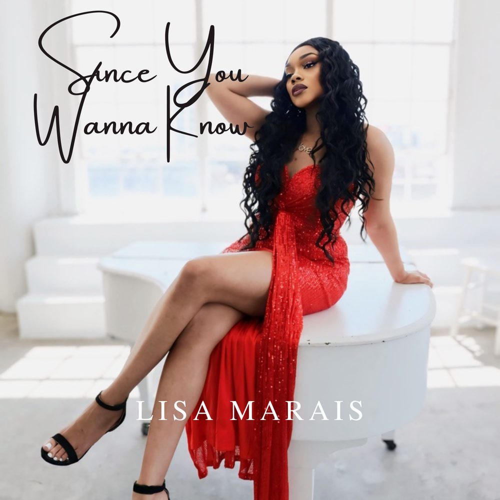 Lisa Marais in a red dress on the Since You Wanna Know single cover